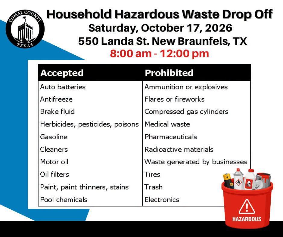 Free hazardous waste drop-off on Oct. 17 - NewsBreak