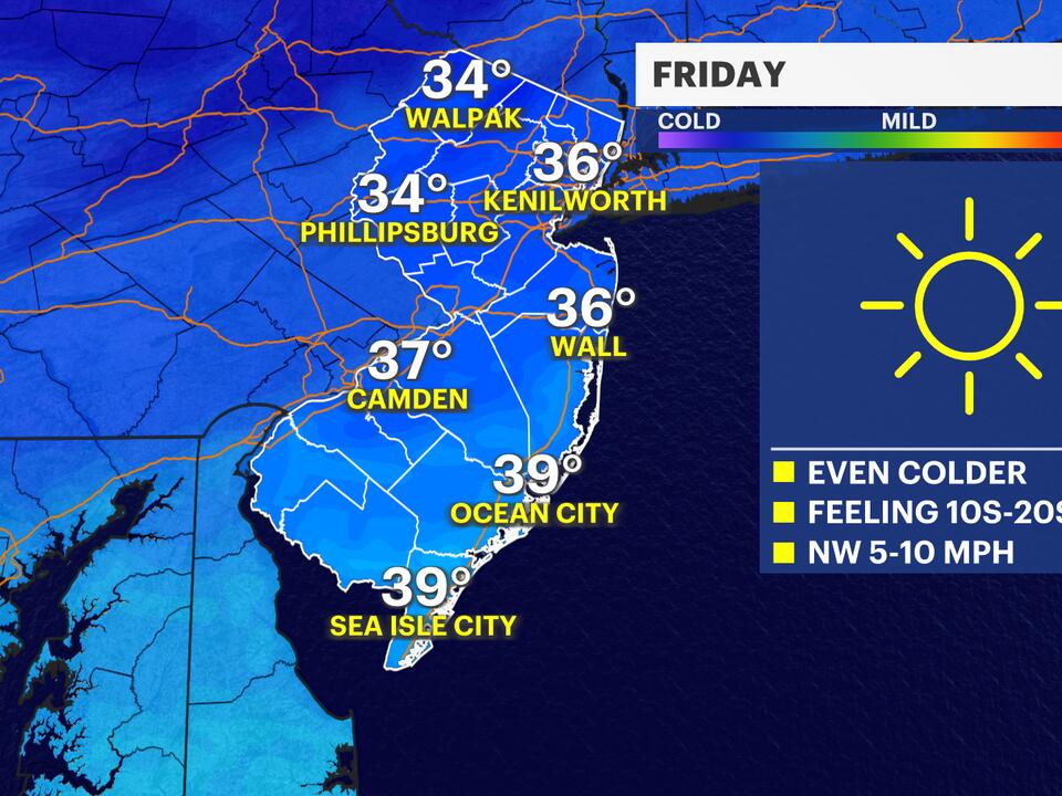 Dry but chilly conditions expected; wet weather on the horizon