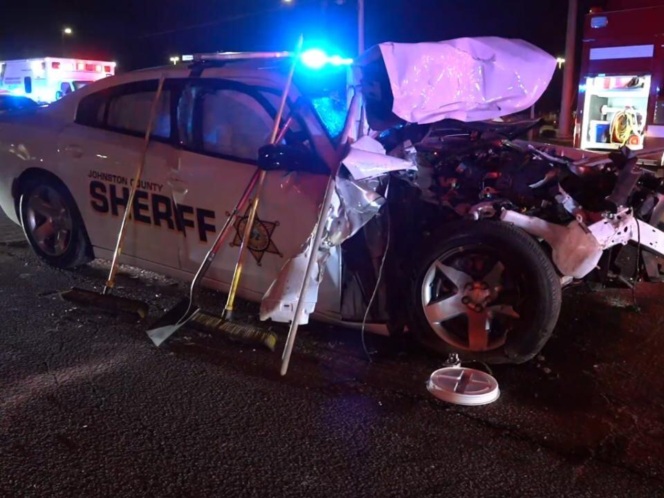 Johnston County deputy crashes into car of uninvolved bystander during