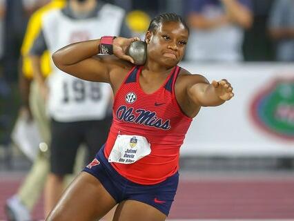 Track & Field AllAmerican Jalani Davis leads Ole Miss on final day