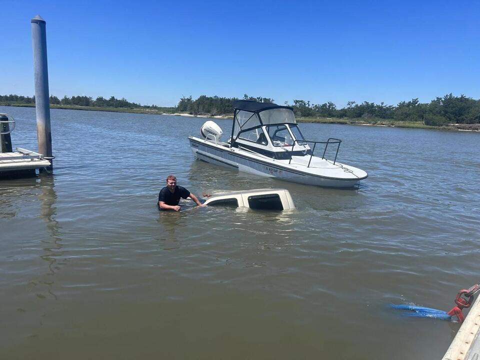 Truck pulled from water at Lewes boat ramp - NewsBreak