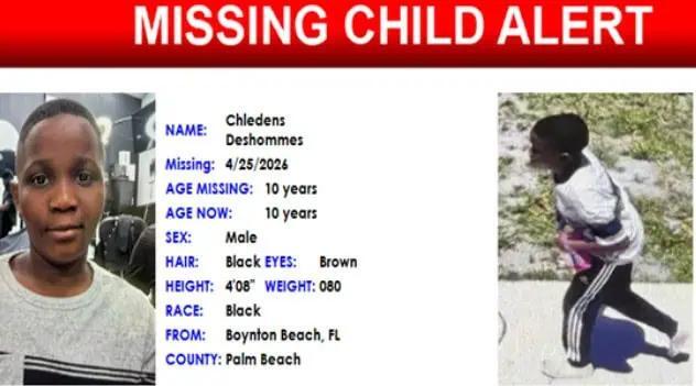 Florida Missing Child Alert Canceled For 10YearOld Boynton Beach Boy
