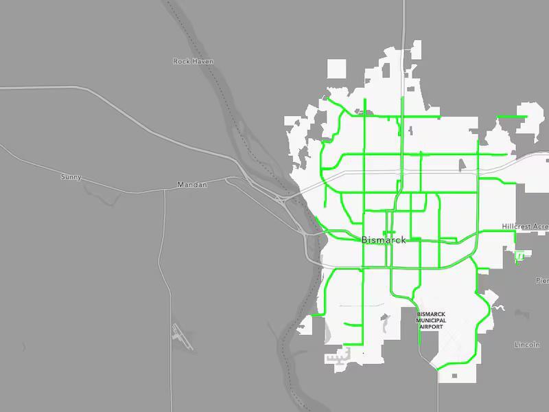 Bismarck snow removal map shows what areas have been plowed