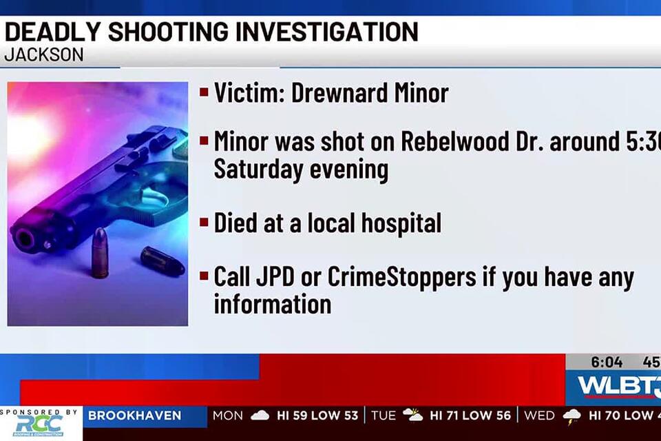 Jackson man dies from gunshot wound, JPD investigating - NewsBreak