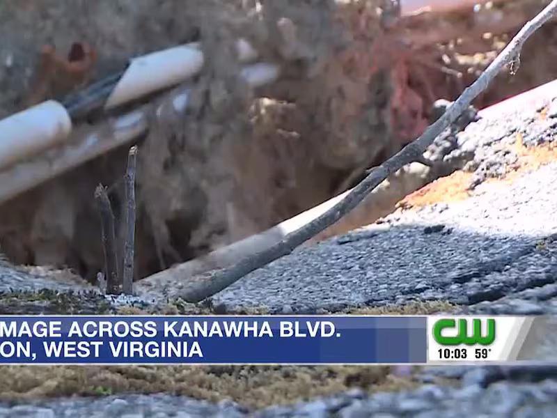 Charleston storm damage across Kanawha Boulevard still in need of repairs