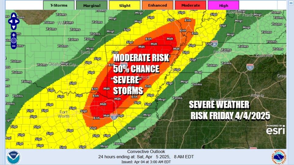 Texas Arkansas Missouri potentially catastrophic rain severe storms ...