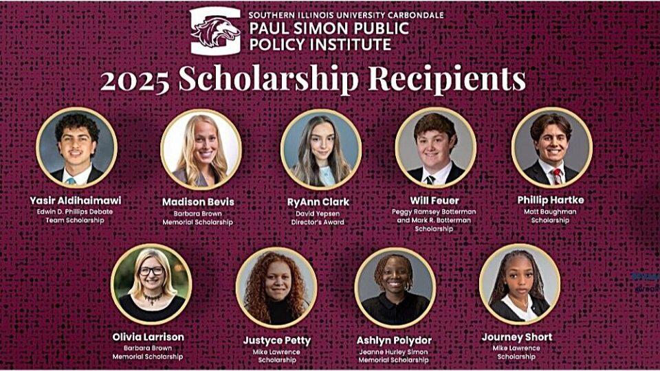 SIU’s Simon Institute Announces 2025 Student Scholarship Recipients ...