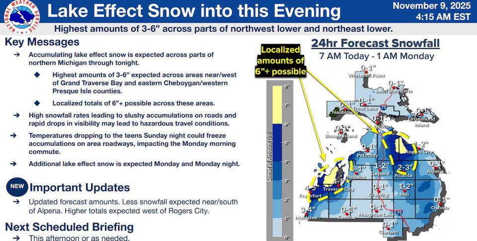 High snowfall rates, hazardous travel conditions forecast for parts of ...