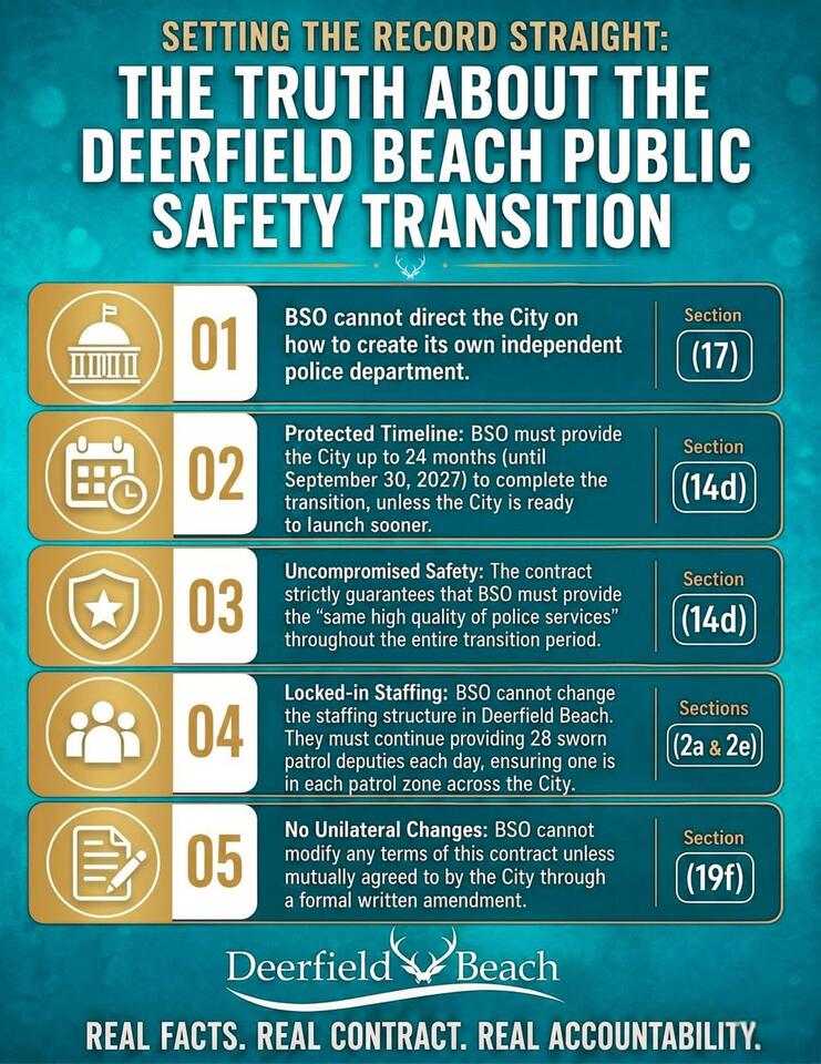 Deerfield Beach explains public safety transition - NewsBreak