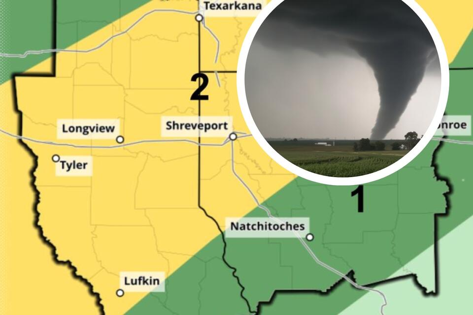 Severe Storms May Spawn Tornadoes in East Texas on Monday - NewsBreak
