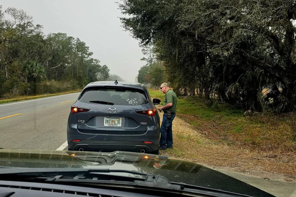 Bad timing: Flagler Sheriff Rick Staly confronts driver who almost ...