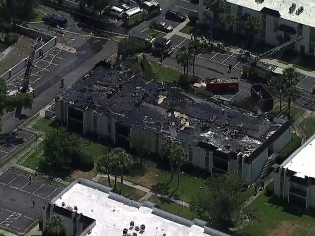 Two-alarm fire hits apartment complex in Brandon