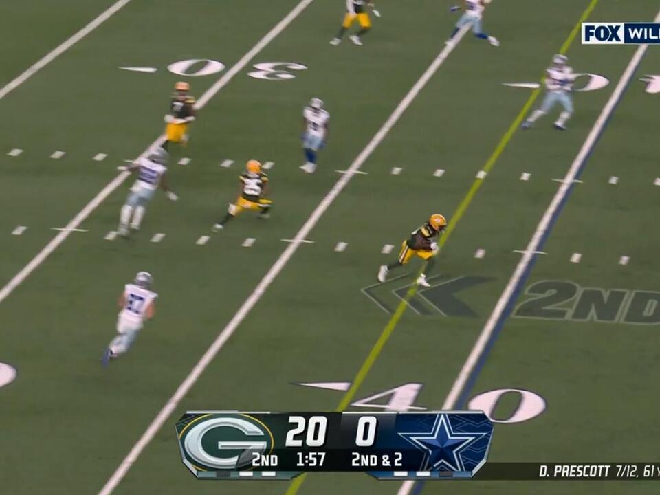 Darnell Savage breaks open PackersCowboys playoff game with pick6