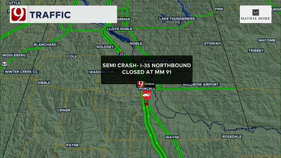 Northbound I-35 shut down after fatal crash near Purcell; deputy ...