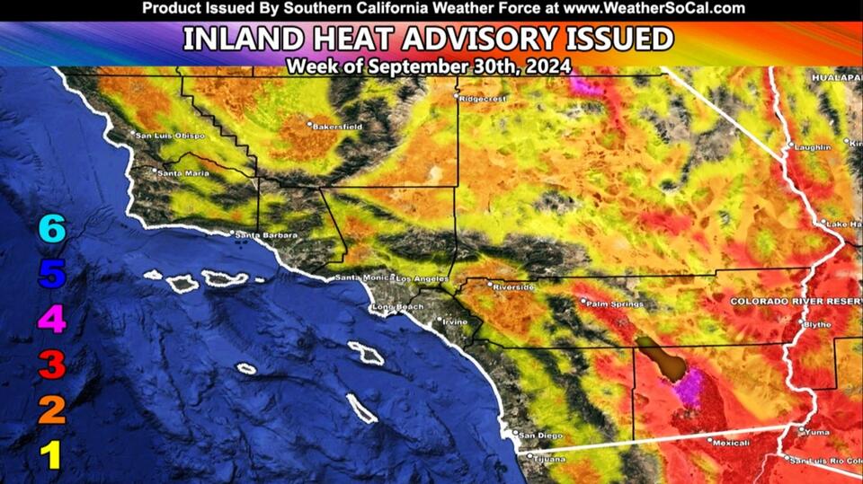 Heat Advisory Issued For Inland Southern California For The Week of ...
