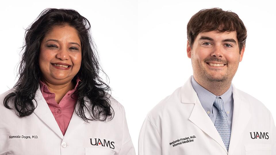 Namrata Dogra, M.D., and Benjamin Frazier, M.D., Join UAMS' Thomas and Lyon Longevity Clinic