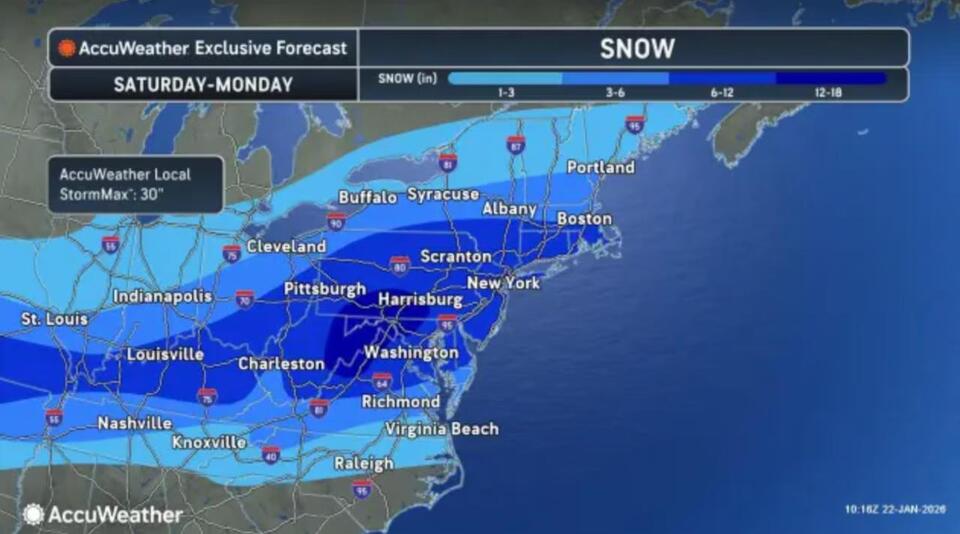 N.J. weather: Winter storm watches issued with chances for 10+ inches ...