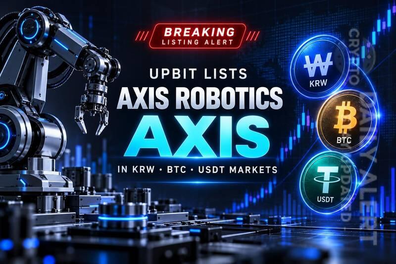 Upbit Lists Axis Robotics (AXIS) in KRW, BTC and USDT Markets - NewsBreak