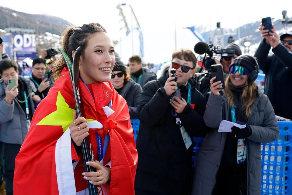 Eileen Gu Takes Home Olympic Silver After the 'Best Slopestyle Run' She