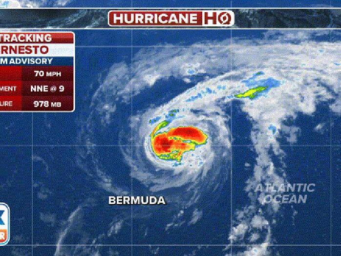 Ernesto weakens to tropical storm but could regain hurricane strength