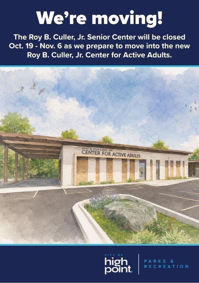⚠️ Roy B. Culler Senior Center closing Oct 19–Nov 6 to move - NewsBreak