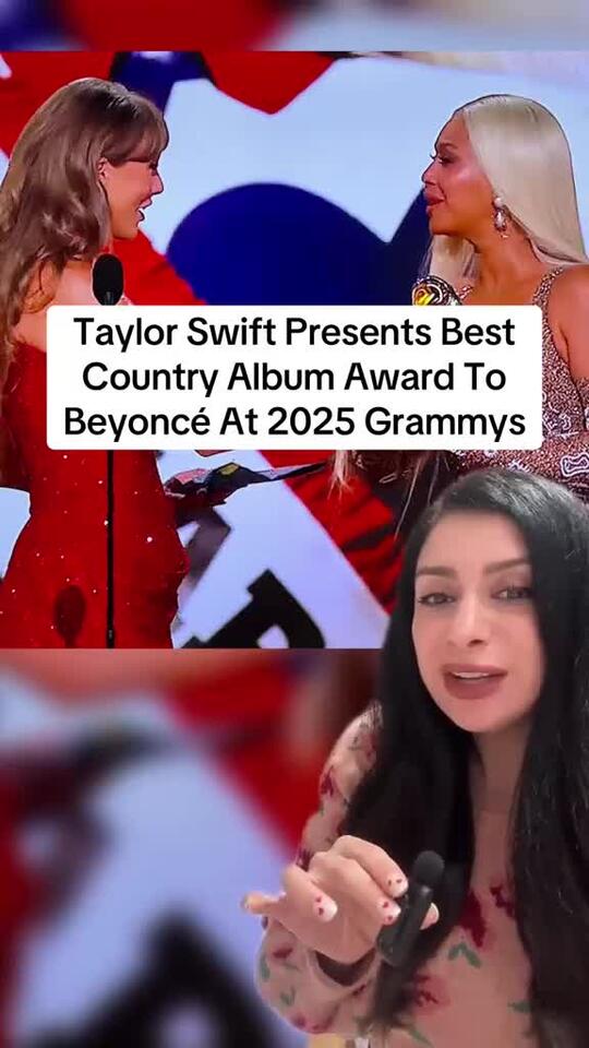 Taylor Swift Presents Best Country Album Award To Beyoncé At 2025 ...