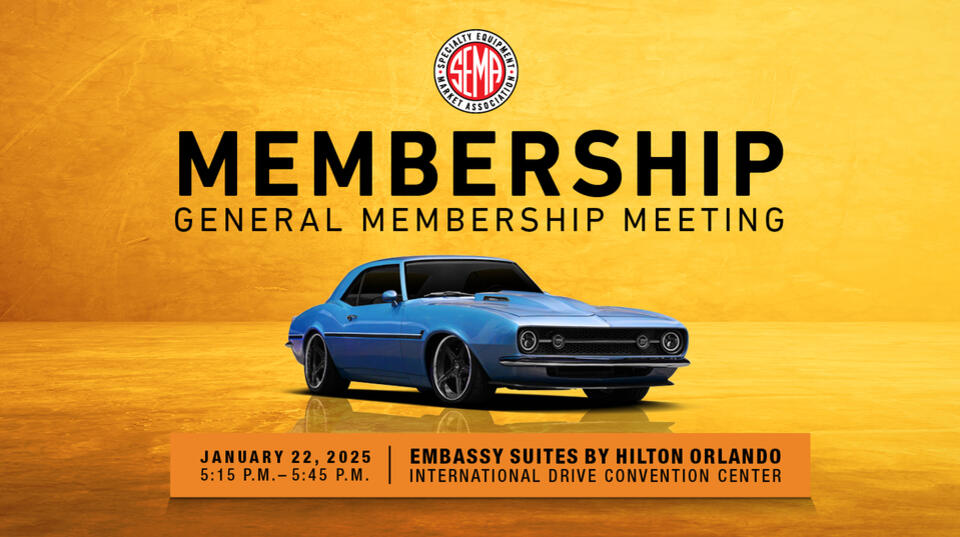 RSVP Now for Jan. 22 SEMA General Membership Meeting at 2025 MPMC Media ...
