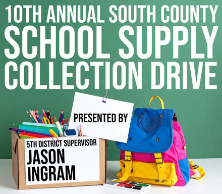 Supervisor Ingram Collecting School Supplies for 5th District Students