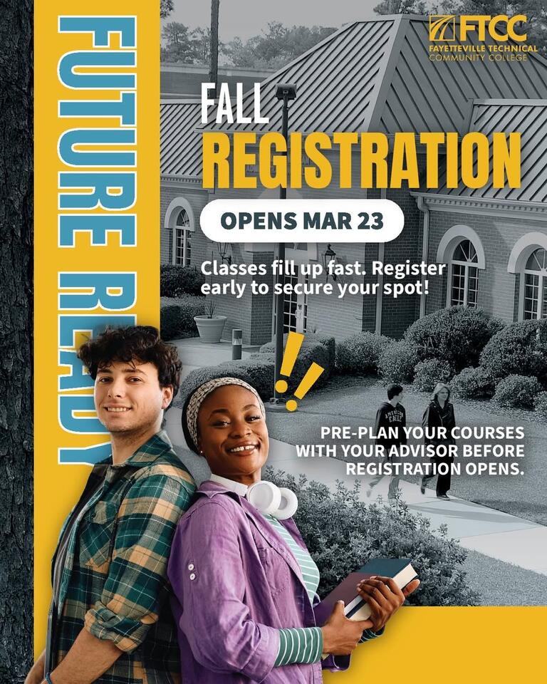 FTCC fall registration opens March 23 - NewsBreak