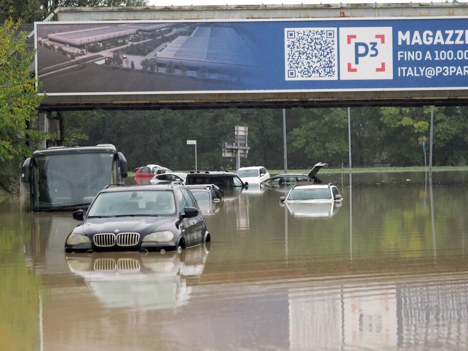 Thousands evacuate in Bologna as heavy rain batters parts of Italy