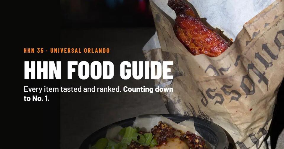 Halloween Horror Nights 35 Food Menu 2026: Every Item, Ranked, With ...