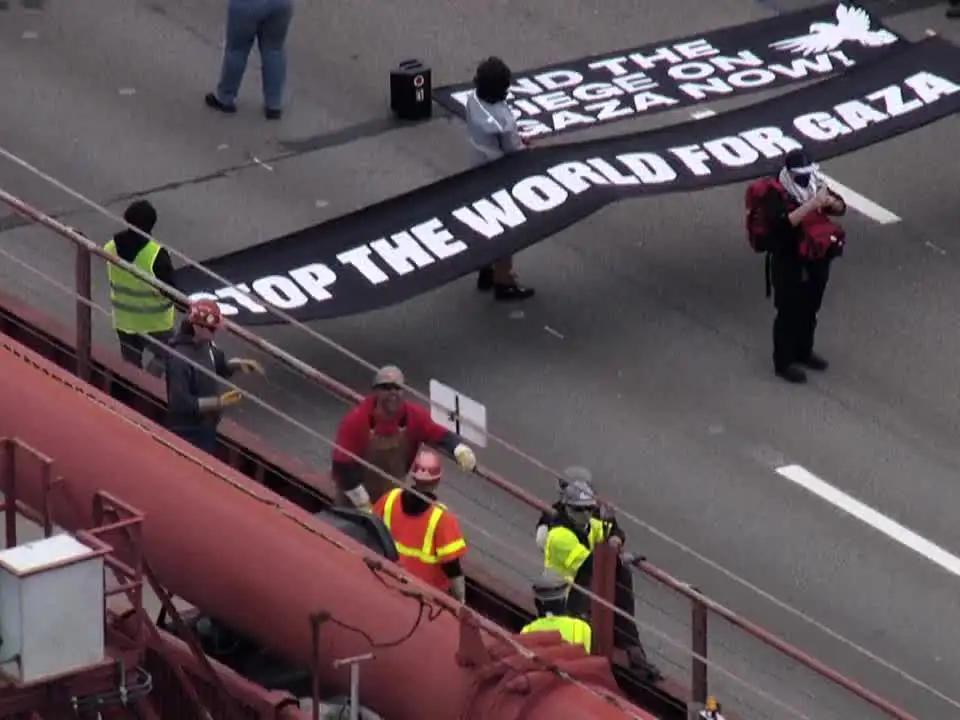 Protestors who blocked Golden Gate Bridge in April charged with false ...
