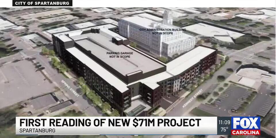 First reading of new $71M project unanimously approved by Spartanburg ...