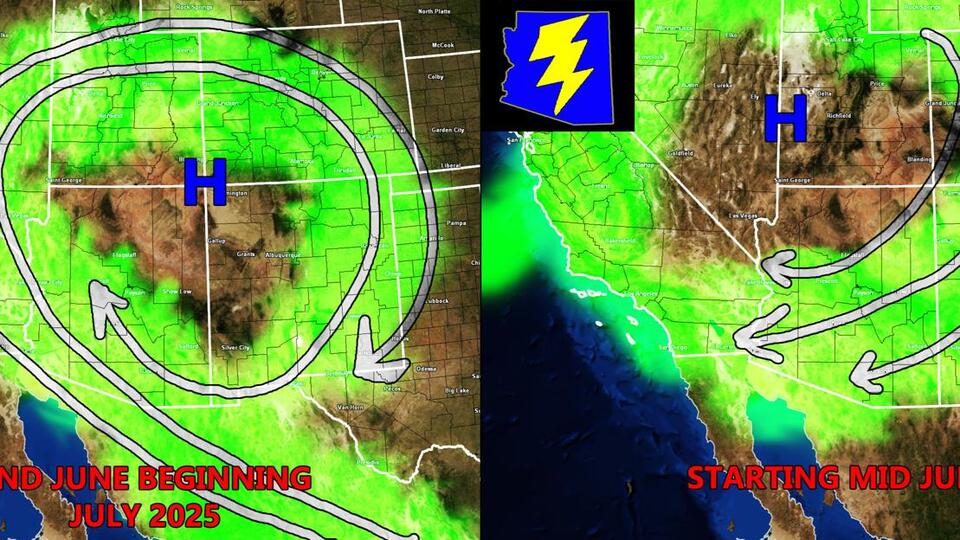 2025 Monsoon Season on Track for a Northerly Monsoon Ridge; Similar to ...