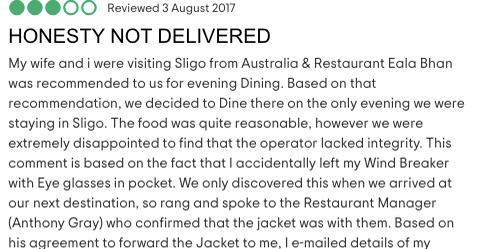Restaurant owner has epic response to a bad TripAdvisor review – NewsBreak