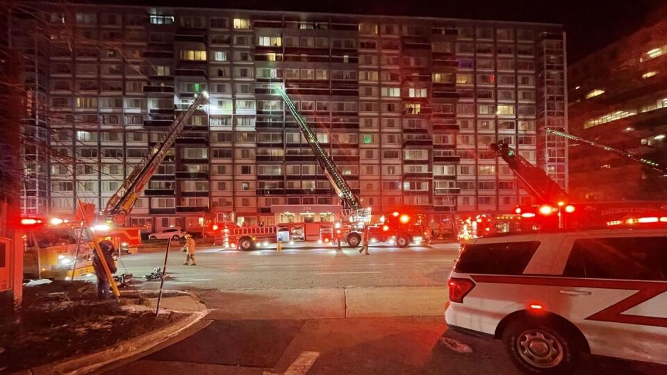 13 injured in 3-alarm fire at Md. high-rise apartment building - NewsBreak