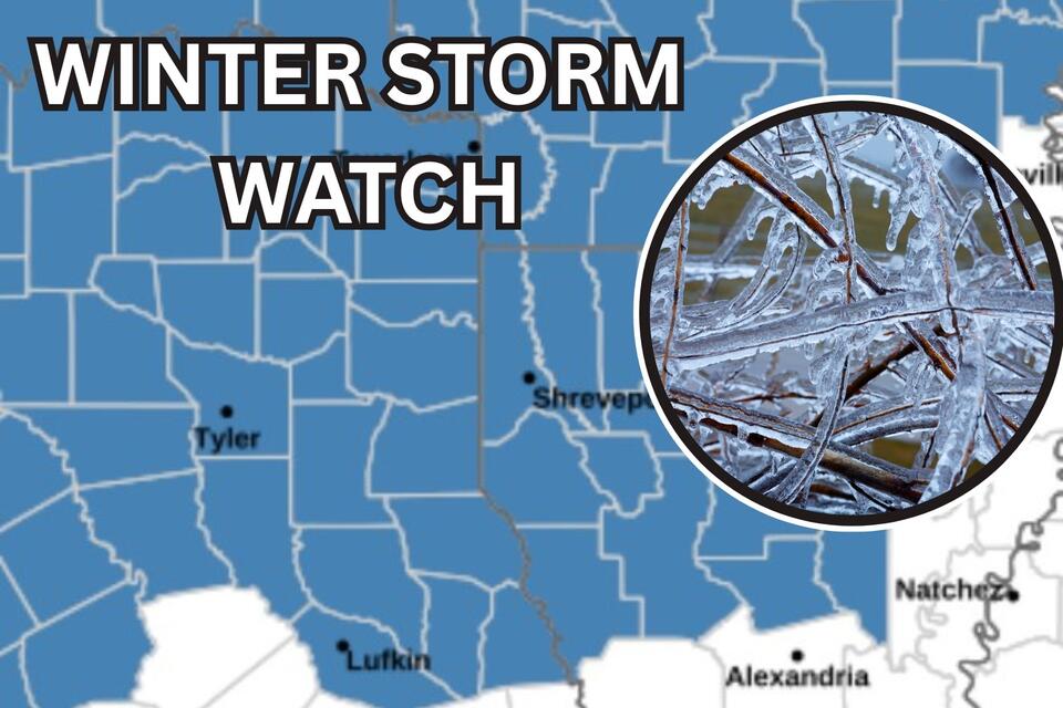 Winter Storm Watch Issued For Lufkin, Nacogdoches For Potential Ice ...