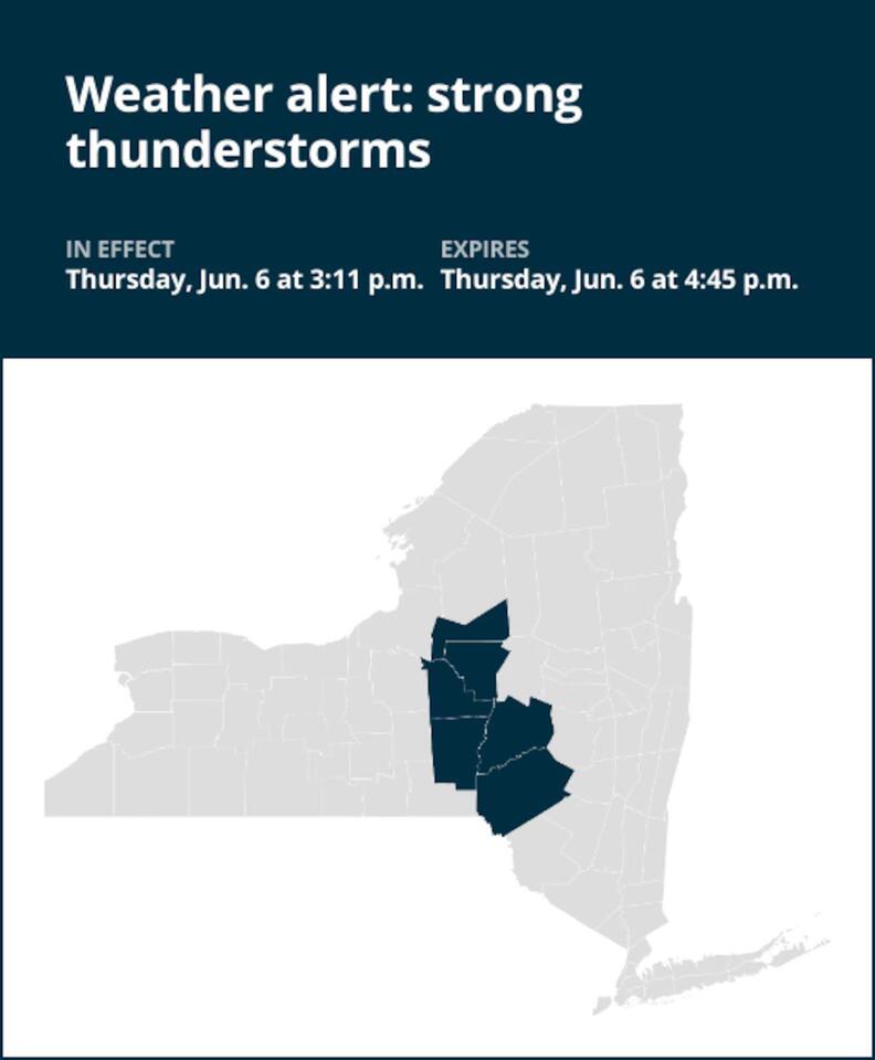 NY weather: Be prepared for strong thunderstorms in New York early ...