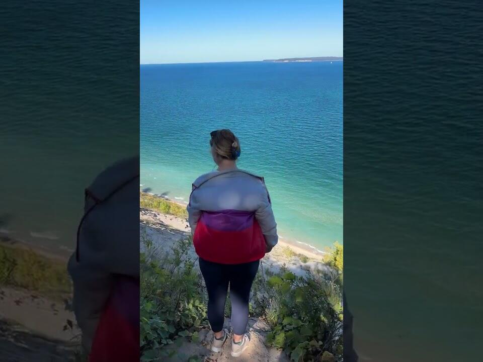 Pyramid Point trail at Sleeping Bear has stellar views of Lake Michigan