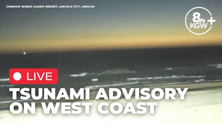 Tsunami in california now