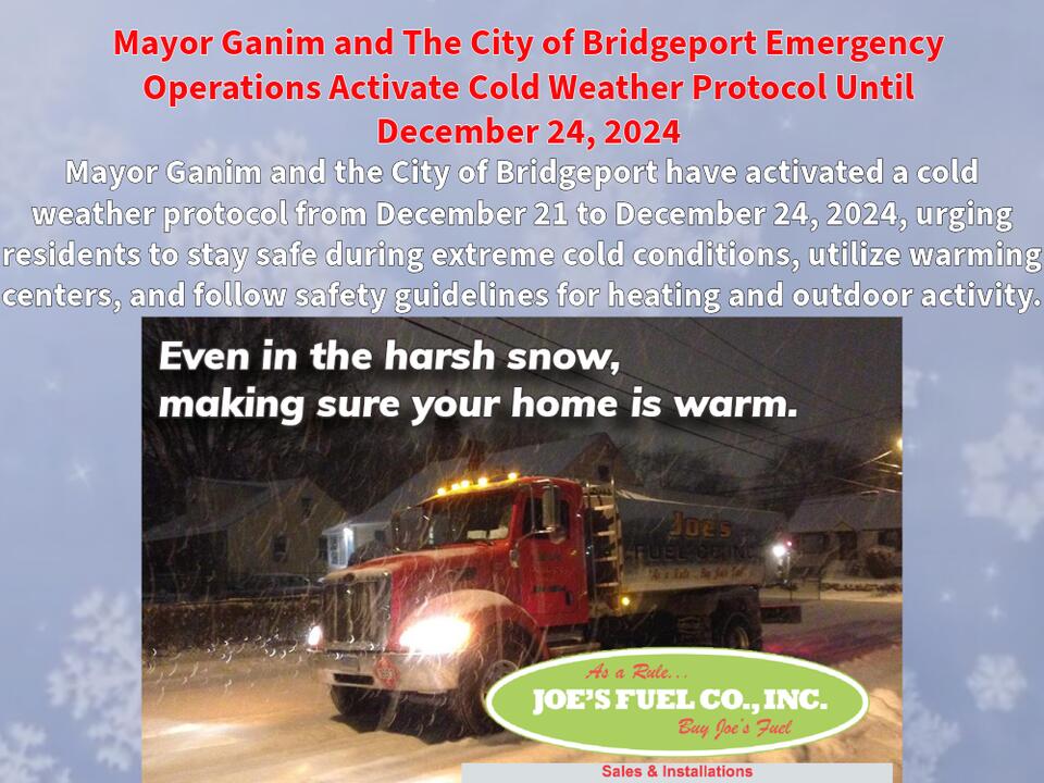 Mayor Ganim and The City of Bridgeport Emergency Operations Activate