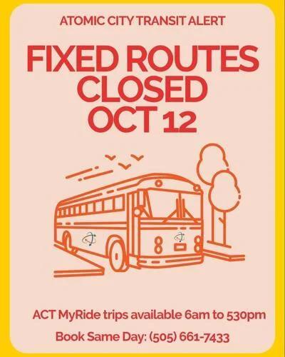 County Reminder: No Fixed Route Bus Service Monday Oct. 12 In Recognition Of Indigenous People’s Day