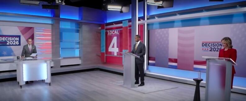 Rising gas prices, education drive second Michigan governor debate between Benson, James