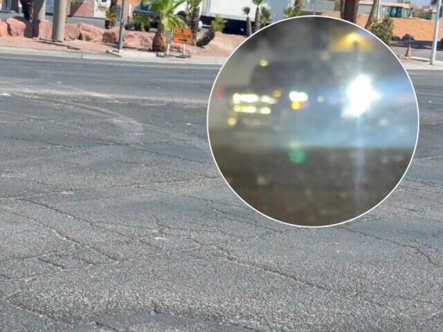 Exclusive video shows street takeover at North Las Vegas intersection