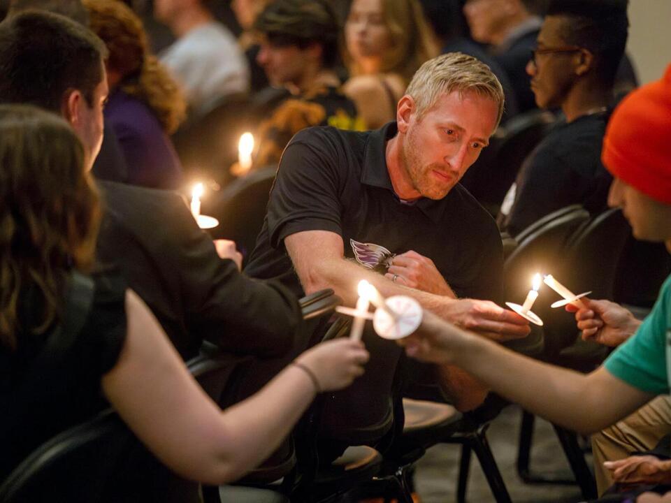 UWWhitewater gymnast who died in shooting remembered at vigil
