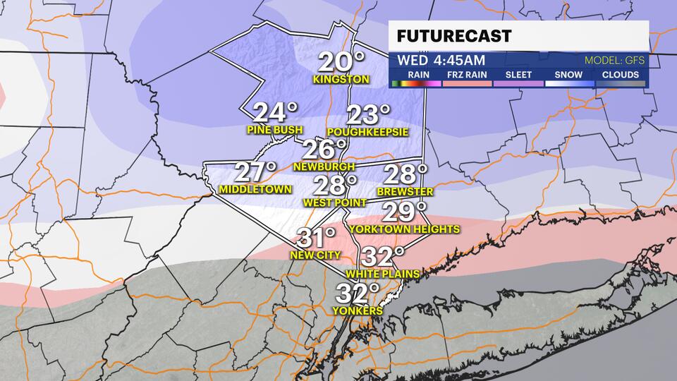 Seasonably cold today, flurries and wintry mix possible Tuesday ...