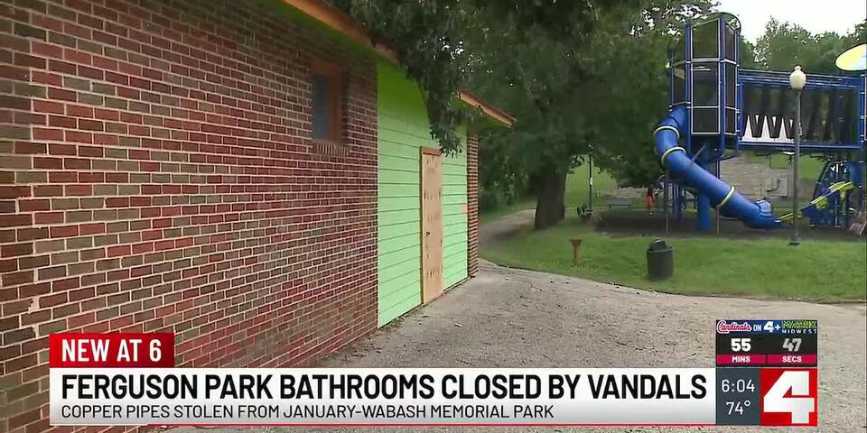 Copper plumbing pipes stolen from restroom building at Ferguson park ...