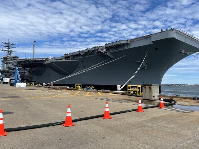 USS Eisenhower returns to Norfolk after year-and-a-half of maintenance