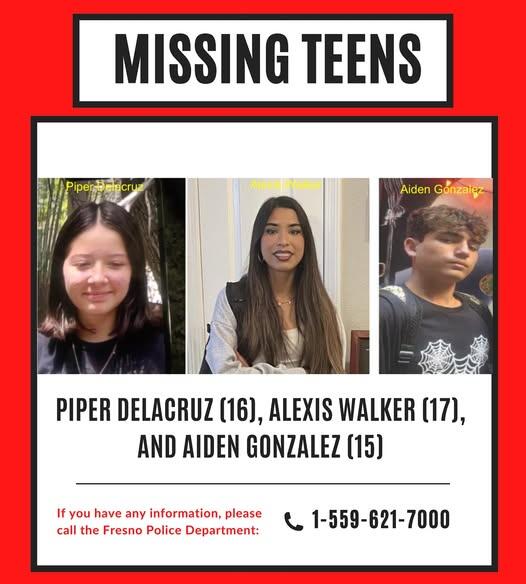 Fresno Police Seek Public’s Help to Find Three Missing Teens - NewsBreak