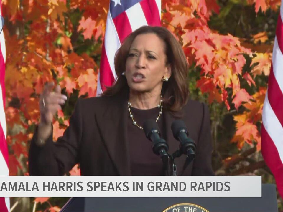 'We will win,' Kamala Harris says at Michigan rally